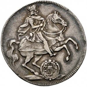 Аверс монеты Курфюршество Саксония, ¼ талера, 1711, Викарий Фридриха Августа I
