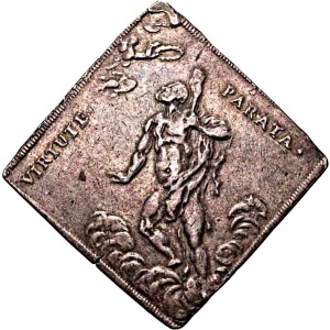 Реверс монеты Курфюршество Саксония, 1 талер, 1697, Стрелковый талер /Klippe/