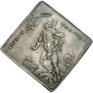 Реверс монеты Курфюршество Саксония, 1 талер, 1699-1705, Стрелковый талер /Klippe/