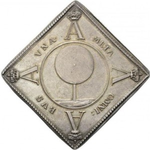 Реверс монеты Курфюршество Саксония, 1 талер, 1740, Стрелковый талер /Klippe/