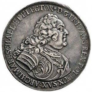 Аверс монеты Курфюршество Саксония, 1 талер, 1740-1745, Викарий Фридриха Августа II