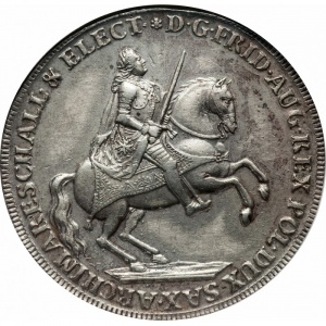 Аверс монеты Курфюршество Саксония, 1 талер, 1741, Викарий Фридриха Августа II