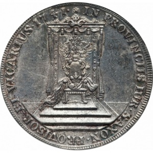 Реверс монеты Курфюршество Саксония, 1 талер, 1741, Викарий Фридриха Августа II