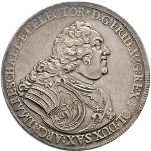 Аверс монеты Курфюршество Саксония, 2 талера, 1740, Викарий Фридриха Августа II