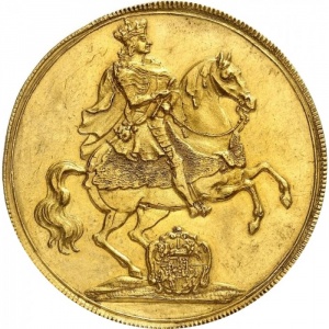 Аверс монеты Курфюршество Саксония, 8 дукатов, 1711, Викарий Фридриха Августа II