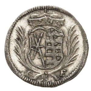 Аверс монеты Курфюршество Саксония, 1 пфенниг, 1681-1691