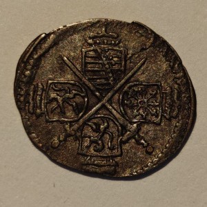 Аверс монеты Курфюршество Саксония, 1 пфенниг, 1692