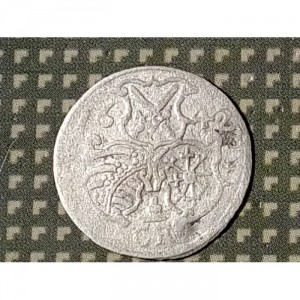 Реверс монеты Курфюршество Саксония, 3 пфеннига, 1641-1654