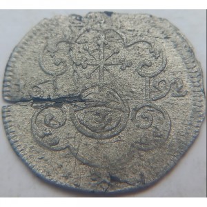 Реверс монеты Курфюршество Саксония, 3 пфеннига, 1692-1693