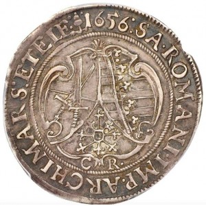 Реверс монеты Курфюршество Саксония, ¼ талера, 1626-1656
