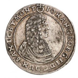 Аверс монеты Курфюршество Саксония, ¼ талера, 1670