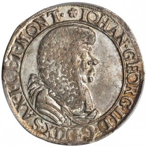 Аверс монеты Курфюршество Саксония, ⅓ талера, 1672-1680