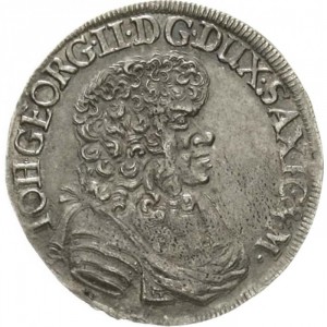 Аверс монеты Курфюршество Саксония, ⅓ талера, 1675-1680