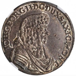 Аверс монеты Курфюршество Саксония, ⅔ талера, 1675-1678