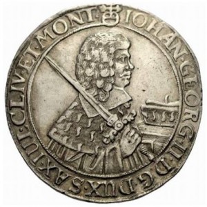 Аверс монеты Курфюршество Саксония, 1 талер, 1658-1680