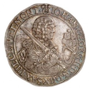 Аверс монеты Курфюршество Саксония, 1 талер, 1658-1668