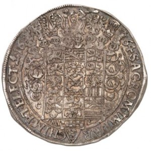 Реверс монеты Курфюршество Саксония, 1 талер, 1658-1668