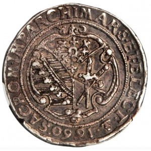 Реверс монеты Курфюршество Саксония, 1 талер, 1660-1666