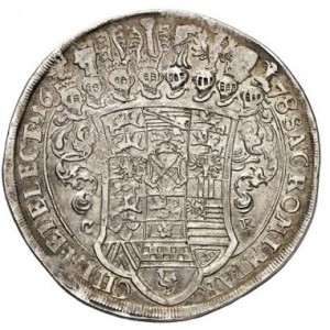 Реверс монеты Курфюршество Саксония, 1 талер, 1675-1678