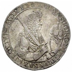 Аверс монеты Курфюршество Саксония, 1 талер, 1678-1680