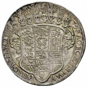 Реверс монеты Курфюршество Саксония, 1 талер, 1678-1680