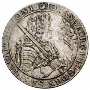 Аверс монеты Курфюршество Саксония, 1 талер, 1681-1689