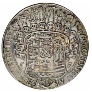 Реверс монеты Курфюршество Саксония, 1 талер, 1681-1689