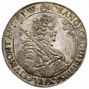 Аверс монеты Курфюршество Саксония, 1 талер, 1690-1691