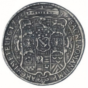Реверс монеты Курфюршество Саксония, 2 талера, 1626-1628