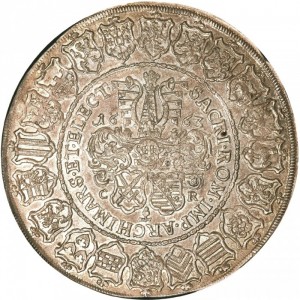 Реверс монеты Курфюршество Саксония, 2 талера, 1663