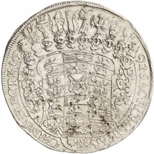 Реверс монеты Курфюршество Саксония, 2 талера, 1692