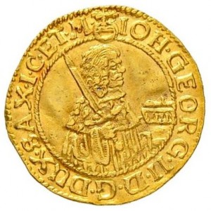 Аверс монеты Курфюршество Саксония, ½ дуката, 1659-1666