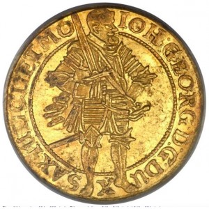 Аверс монеты Курфюршество Саксония, 1 дукат, 1625-1655