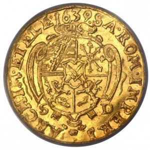 Реверс монеты Курфюршество Саксония, 1 дукат, 1625-1655