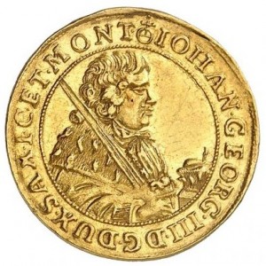 Аверс монеты Курфюршество Саксония, 1 дукат, 1681-1691