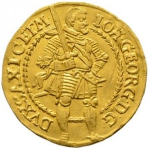 Аверс монеты Курфюршество Саксония, 2 дуката, 1628-1654