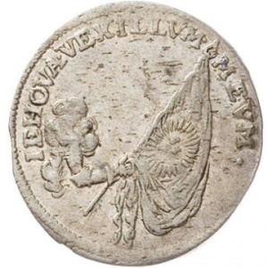 Аверс монеты Курфюршество Саксония, 1 грош, 1691, Смерть Иоганна Георга III