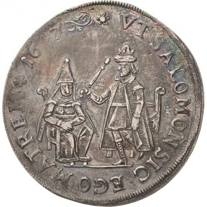 Аверс монеты Курфюршество Саксония, ½ талера, 1617, 100 лет реформации, надпись: "VT SALOMON..."
