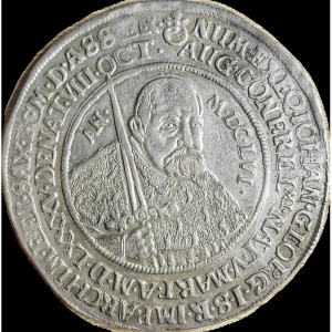 Аверс монеты Курфюршество Саксония, 1 талер, 1656, Смерть Иоганна Георга I