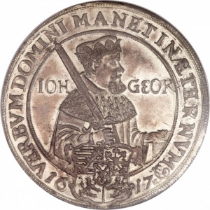 Аверс монеты Курфюршество Саксония, 2 талера, 1617, 100 лет Реформации