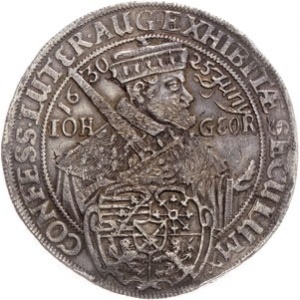 Аверс монеты Курфюршество Саксония, 2 талера, 1630, 100 лет Аугсбургскому исповеданию /герцог держит меч двумя руками/