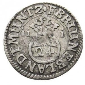 Реверс монеты Брауншвейг-Люнебург-Целле, 1/24 талера, 1687-1688