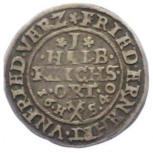 Реверс монеты Брауншвейг-Люнебург-Целле, ½ рейхсорта, 1638-1642