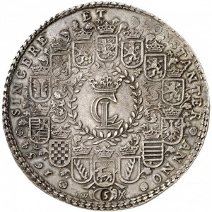 Аверс монеты Брауншвейг-Люнебург-Целле, 5 талеров, 1654