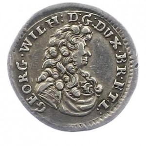 Аверс монеты Брауншвейг-Люнебург-Целле, ½ дуката, 1685-1690