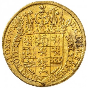 Аверс монеты Брауншвейг-Люнебург-Целле, 1 дукат, 1693-1697