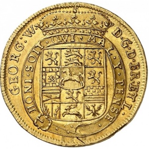 Аверс монеты Брауншвейг-Люнебург-Целле, 2 дуката, 1699-1700