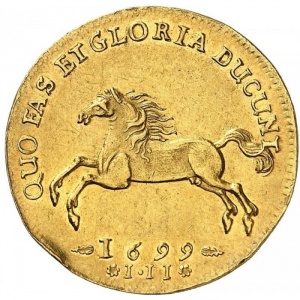 Реверс монеты Брауншвейг-Люнебург-Целле, 2 дуката, 1699-1700