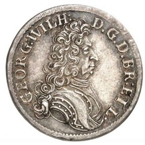 Аверс монеты Брауншвейг-Люнебург-Целле, ⅛ талера, 1705, Смерть Георга Вильгельм