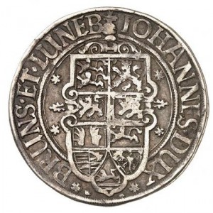 Аверс монеты Брауншвейг-Люнебург-Целле, ¼ талера, 1628, Смерть Джона, брата Кристиана